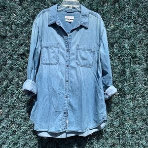 Boyfriend light jean shirt
